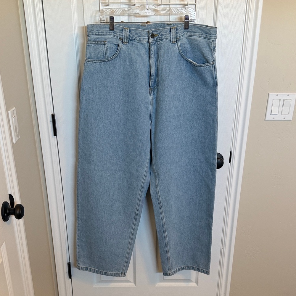 Carhartt WIP Light Blue Brandon Pant Relaxed Mens Fit